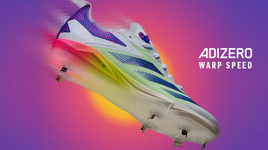 Adidas warp speed shoe graphic