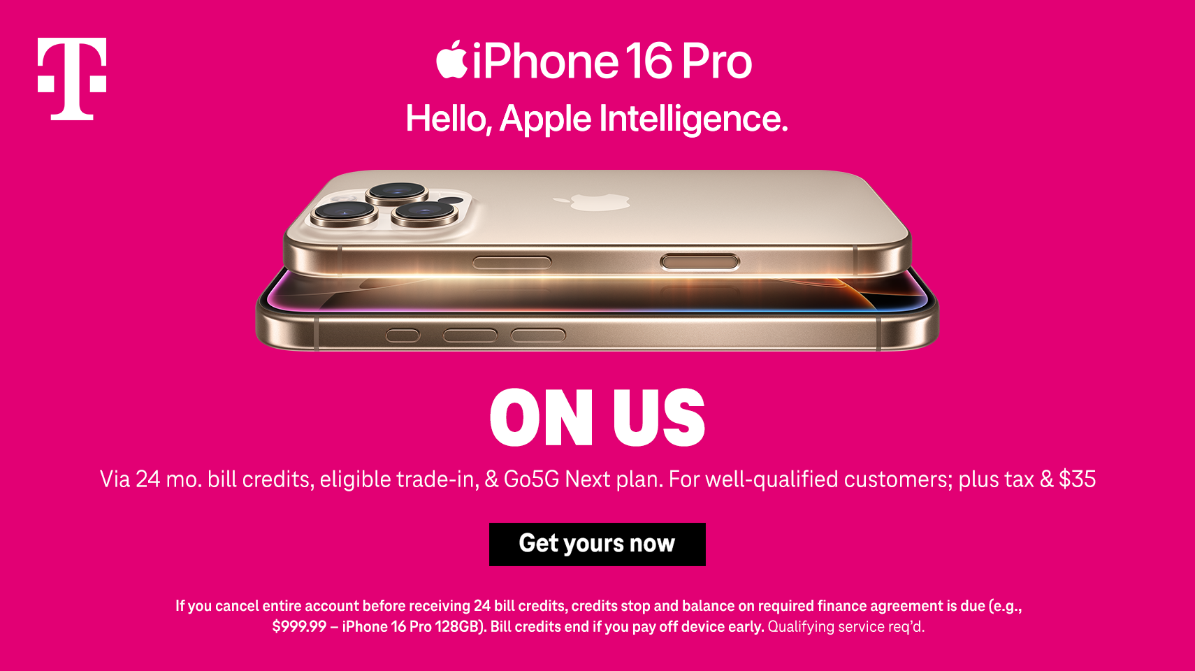 T-Mobile iPhone 16 pro promotion